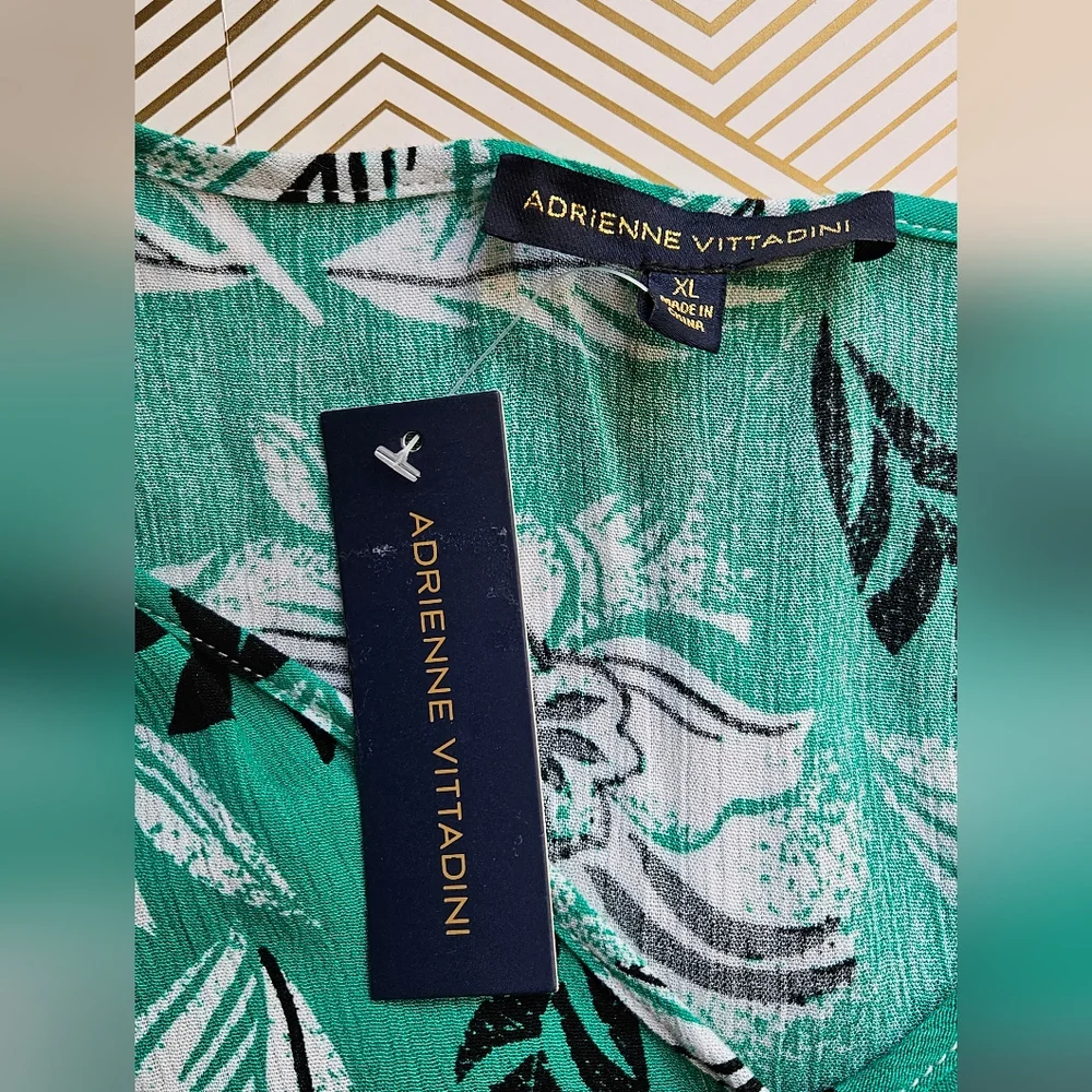 NWT Adreinne Vittadini Gauze Shirt Dress Size XL - Picture 6 of 11